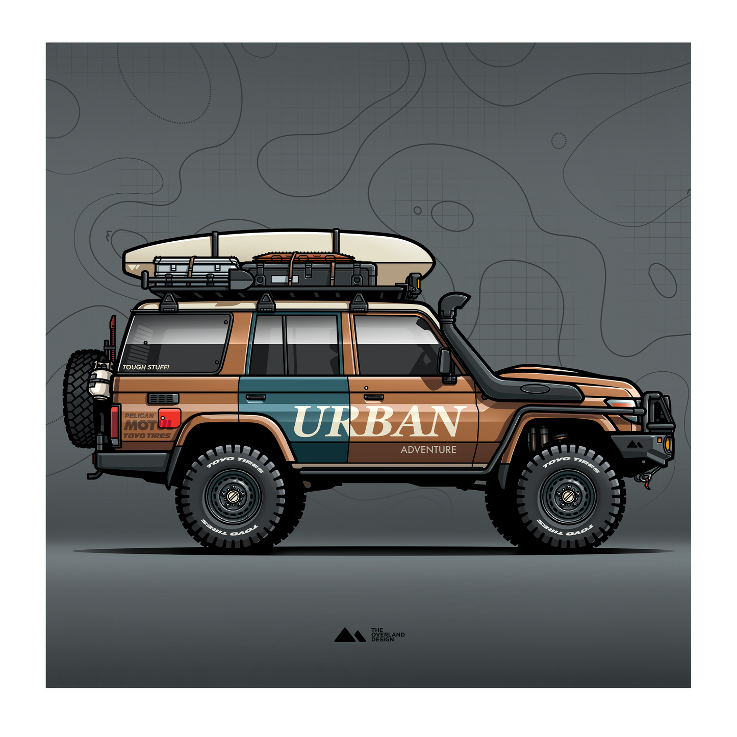 Toyota Land Cruiser 76 Series Poster No.1