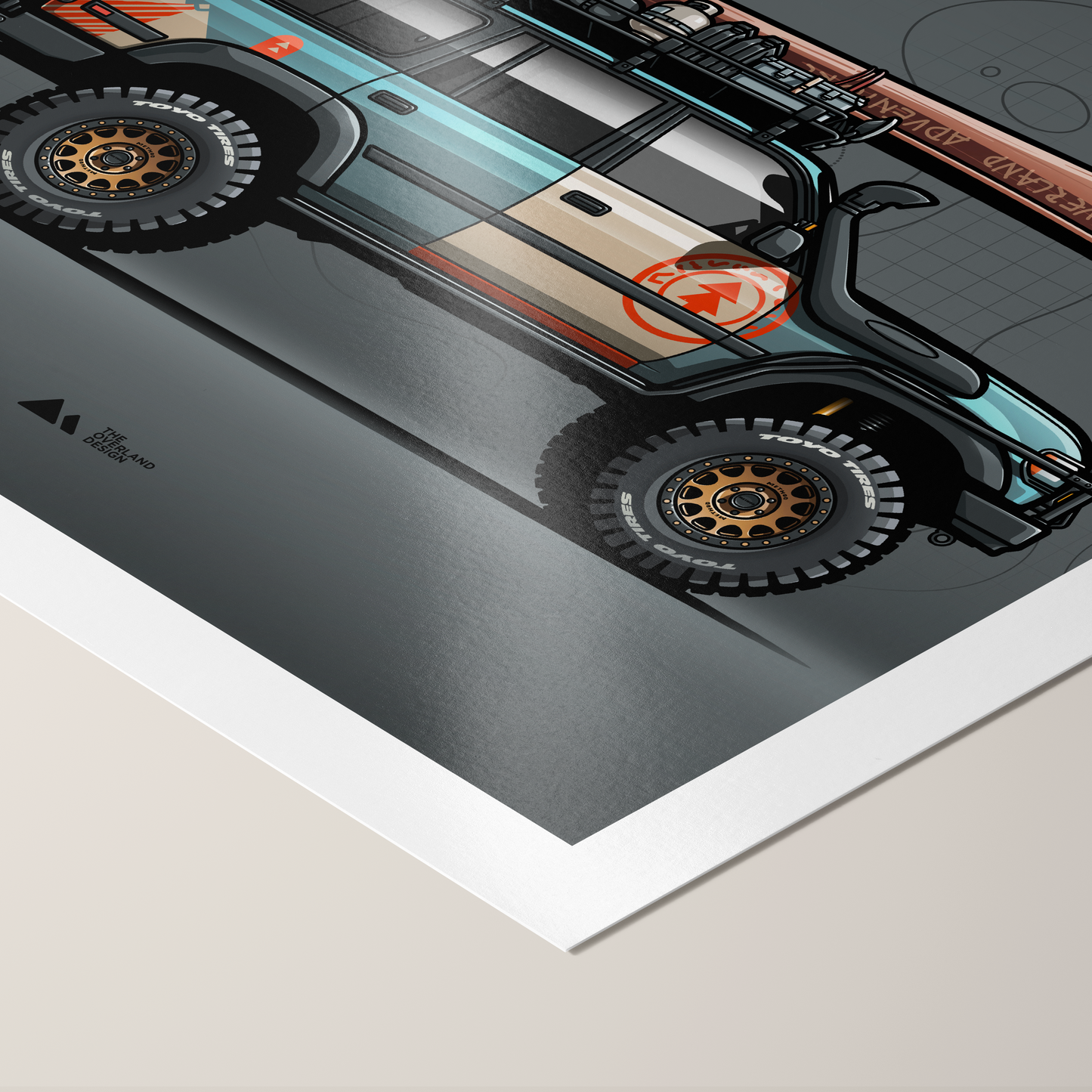 Toyota Land Cruiser 80 Series Poster