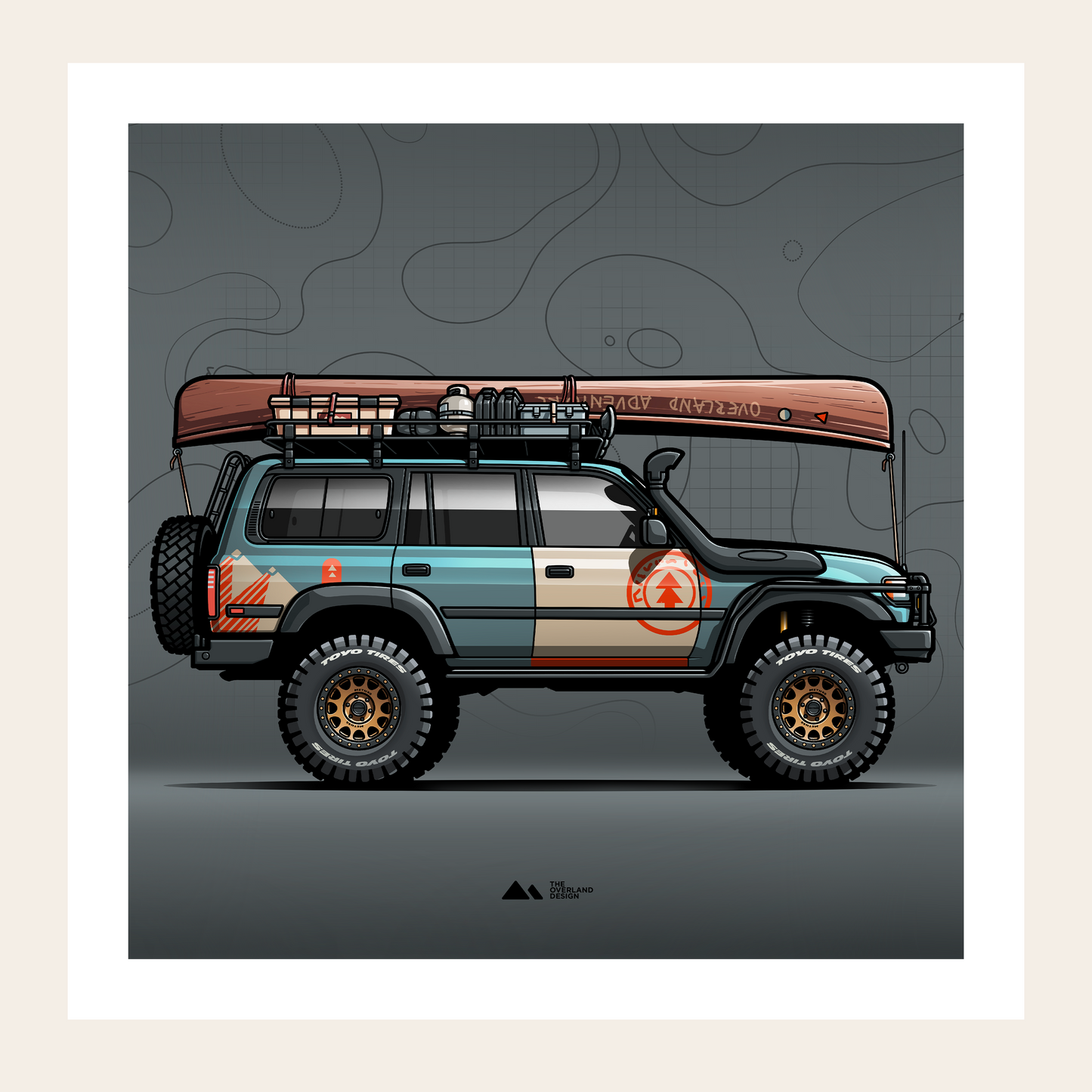 Toyota Land Cruiser 80 Series Poster