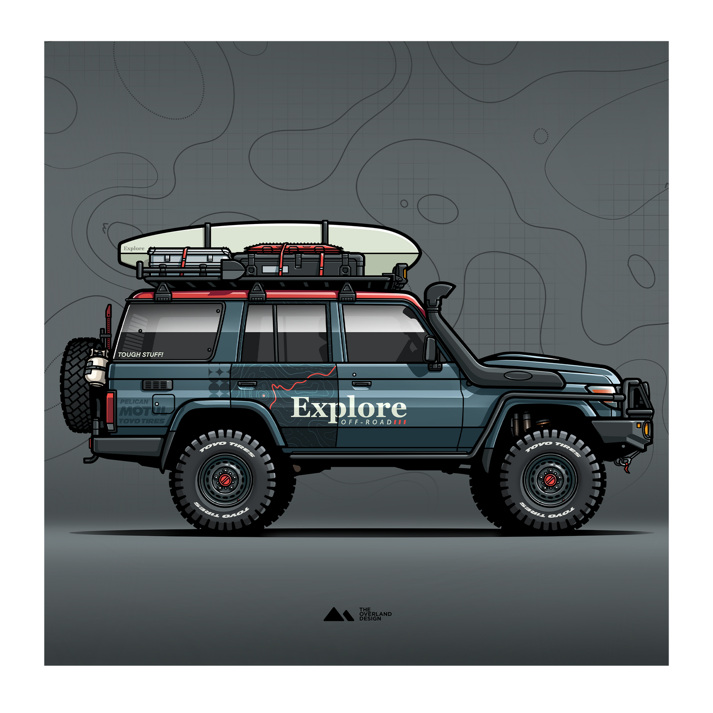 Toyota Land Cruiser 76 Series Poster No.2