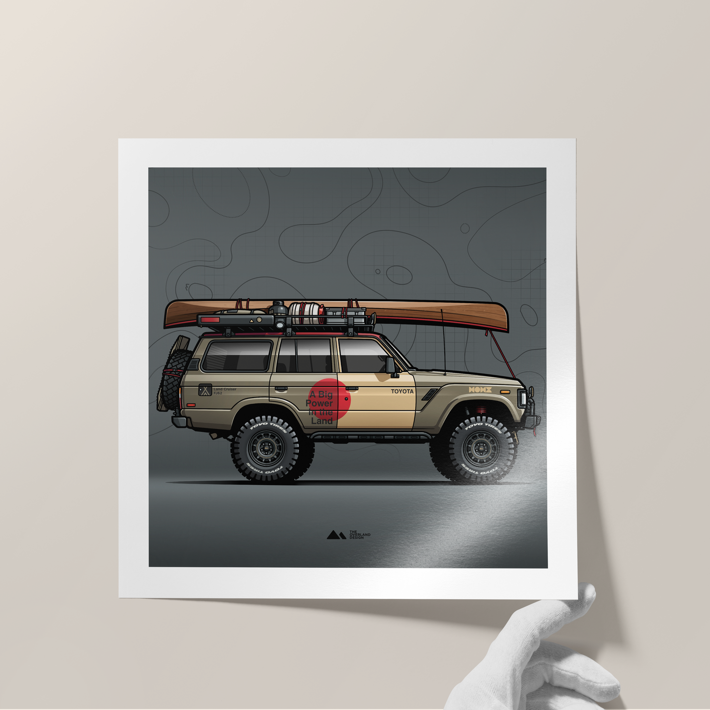 Toyota Land Cruiser FJ62 1990 Poster